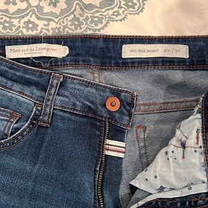 Anthropologie, Pilcro and the Letterpress, mid rise skinny jeans